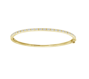 Baguette Diamond Bangle