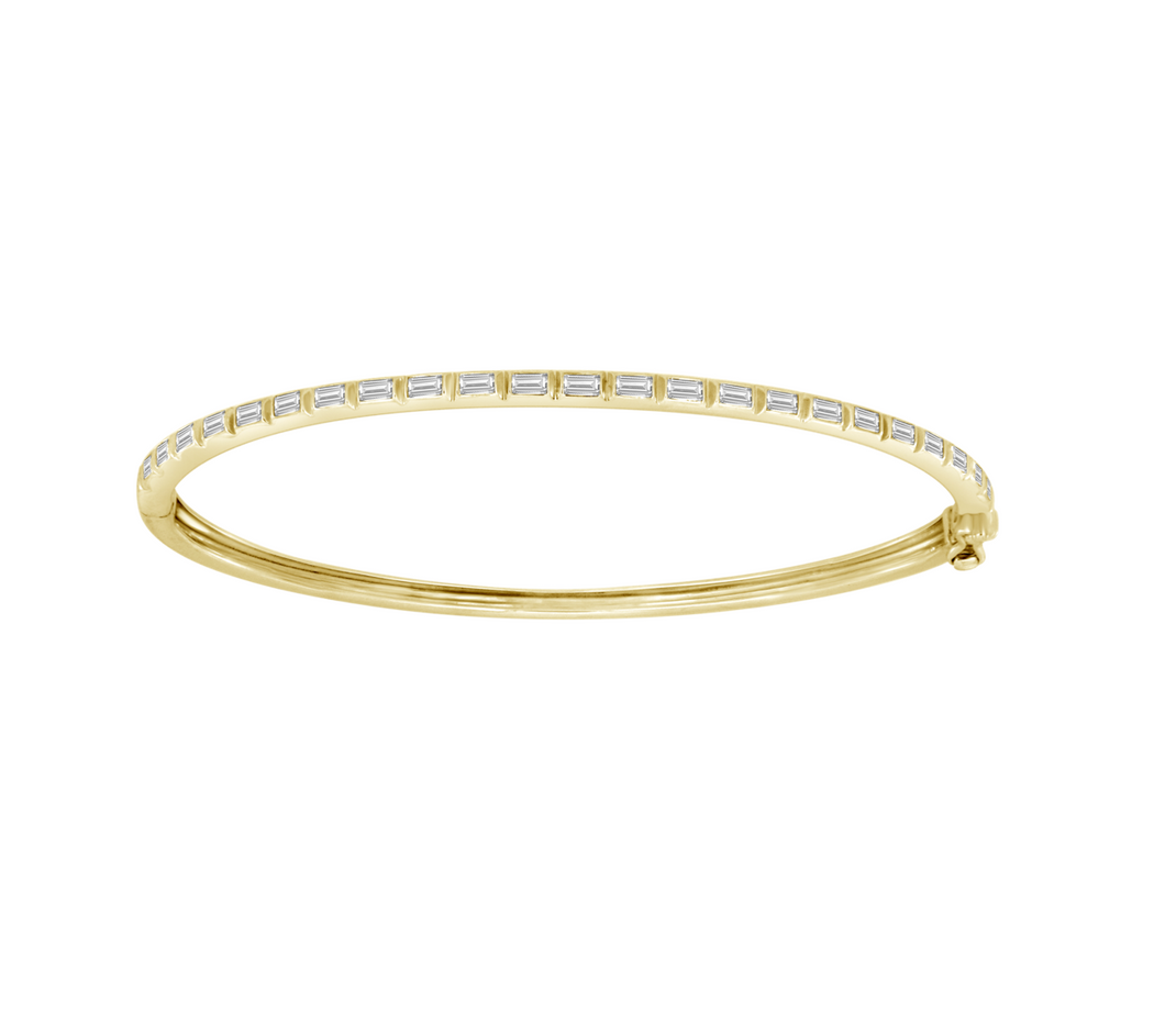 Baguette Diamond Bangle