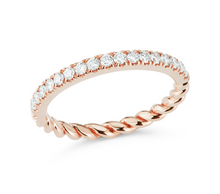 Load image into Gallery viewer, Diamond Rope Ring