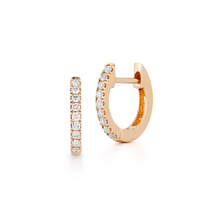 Load image into Gallery viewer, Diamond Huggie Earrings