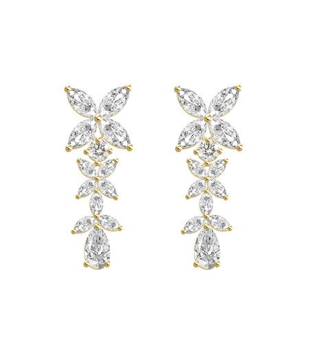 Mixed Shape Diamond Earrings