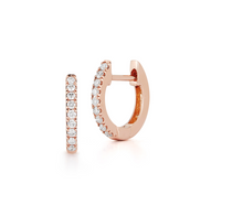Load image into Gallery viewer, Diamond Huggie Earrings