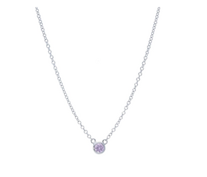 Sapphire Bezel Necklace