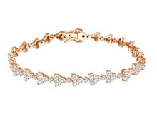 Load image into Gallery viewer, Trinity Diamond Tennis Bracelet