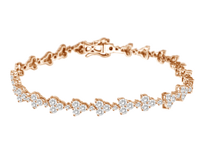 Trinity Diamond Tennis Bracelet