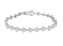 Load image into Gallery viewer, Trinity Diamond Tennis Bracelet