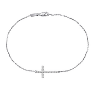 Diamond Cross Bracelet